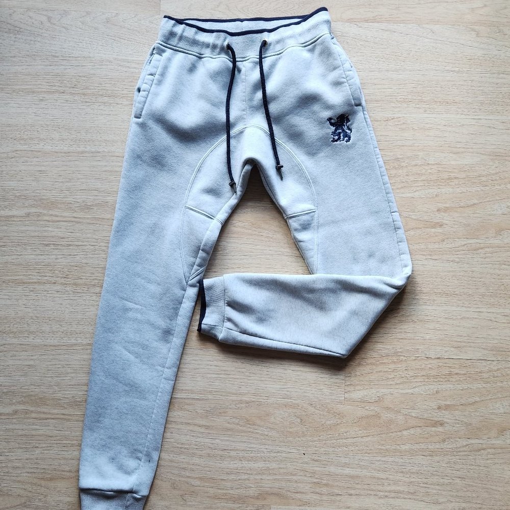 Fusai Athletic Jogger Sweatpants Fleece Lined Pocket Drawstring Grey